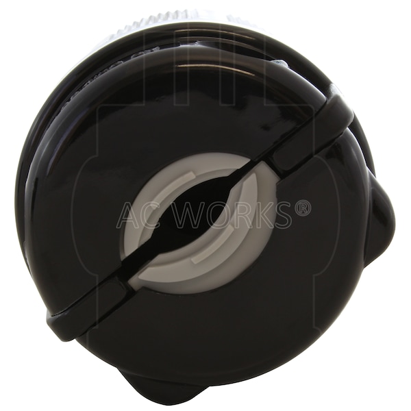 Ac Works 30 Amp 3-Prong RV Travel Trailer NEMA TT-30P Straight-Style Assembly Replacement Plug - ASTT30P-S