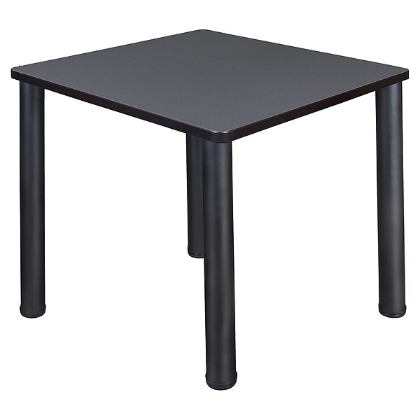 Kee Square Tables > Breakroom Tables > Kee Square & Round Tables, 30 W, 30 L, 29 H, Wood|Metal Top - TB3030GYBPBK