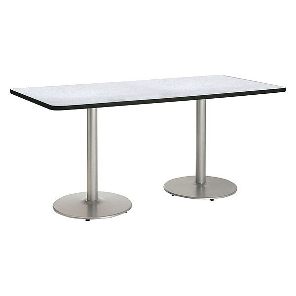 Kfi Rectangle 96 W, 42 L, 36 H, High Pressure Laminate Top, Grey - T4296-B1922-SL-GYN-31