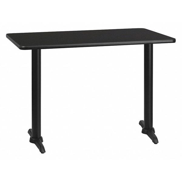 Flash Furniture Rectangle Laminate Table Top, 30" W, 42" L, 31.125" H, Laminate Top, Wood Grain - XU-BLKTB-3042-T0522-GG