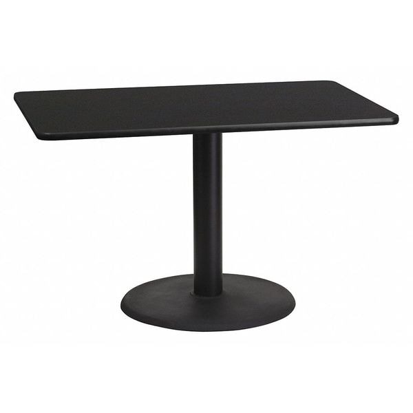 Flash Furniture Rectangle Laminate Table Top, 30" W, 48" L, 31.125" H, Laminate Top, Wood Grain - XU-BLKTB-3048-TR24-GG