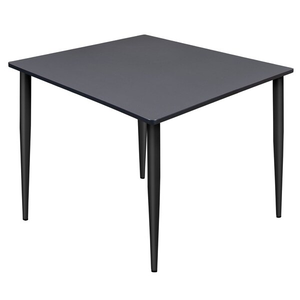 Regency Kahlo Square & Round Tables, 48 W, 48 L, 29 H, Wood, Metal Top, Grey - TPL4848GYBK