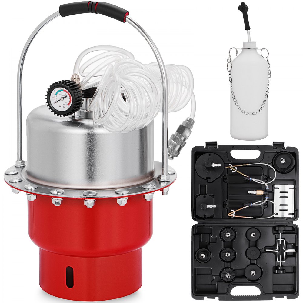 VEVOR Pneumatic Air Pressure Bleeder Tool Kit Brake Bleeding Garage Workshop Mechanics - SCYGHGJLHQFXFXT01V0