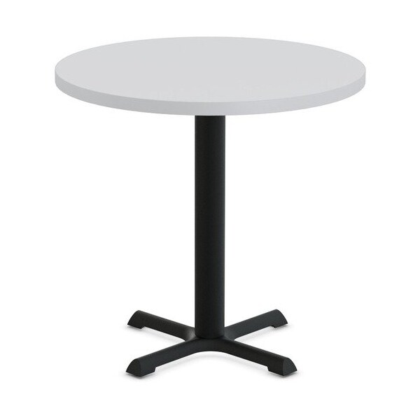 Special-T Table, Round, 36in Dia x 29in, Black Base/Light Gray Top - SCTSTAR236BGR