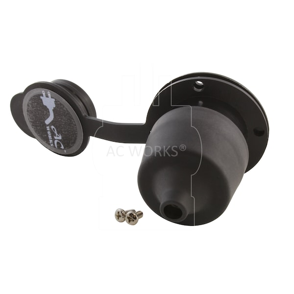 Ac Works 15A 125V Household Flanged Outlet with Power Indicator and Covers UL C-UL - ASOU515RL-WC