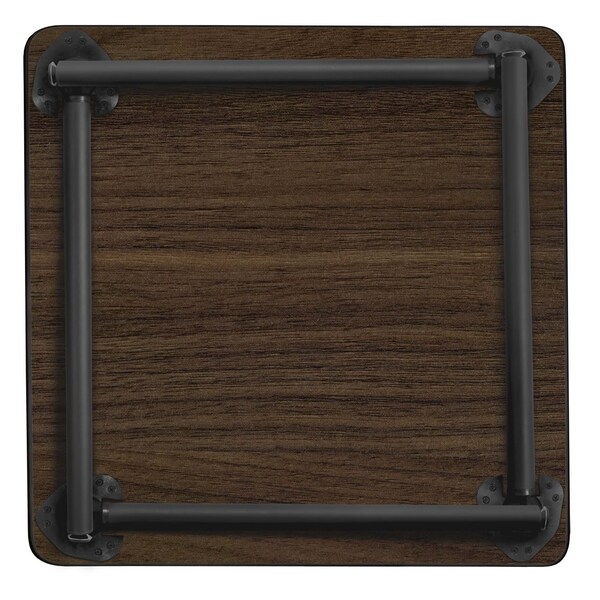 Regency Square Kee Small Breakroom Table, 30 in W, 30 in L, Noble Oak - TBF3030NOBK