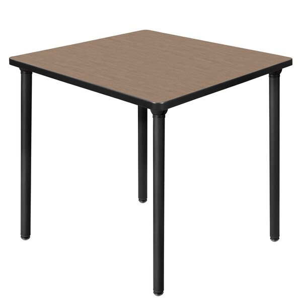 Regency Square Kee Small Breakroom Table, 30 in W, 30 in L, Noble Oak - TBF3030NOBK