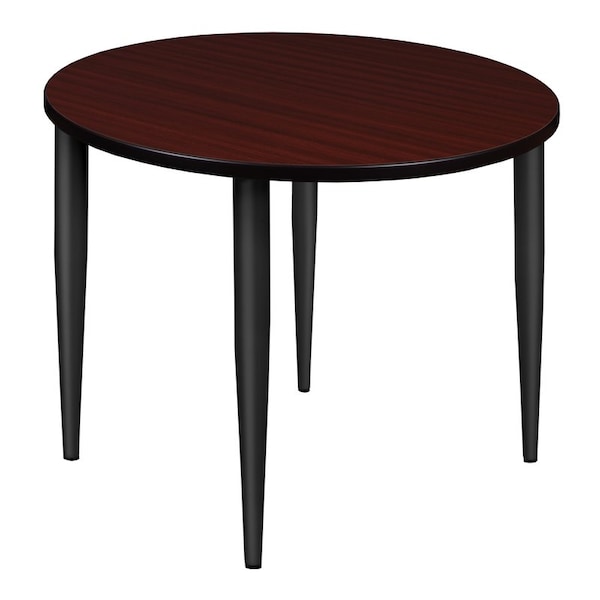 Regency Kahlo Square & Round Tables, 36 W, 36 L, 29 H, Wood, Metal Top, Mahogany - TPL36RNDMHBK