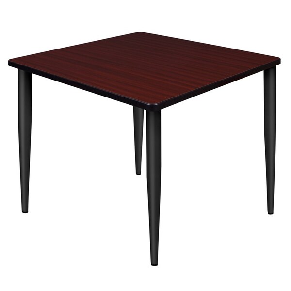 Regency Kahlo Square & Round Tables, 42 W, 42 L, 29 H, Wood, Metal Top, Mahogany - TPL4242MHBK
