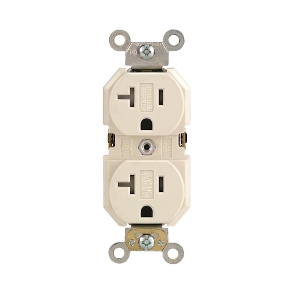 Leviton OUTLET ALMOND 5-20R 125V - TBR20-00T