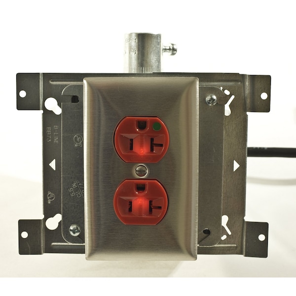 Hubbell 20A Duplex Receptacle 125VAC 5-20R RD - HBL8300ILR