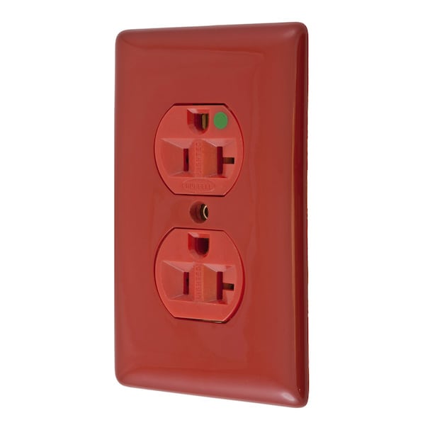 Hubbell 20A Duplex Receptacle 125VAC 5-20R RD - HBL8300ILR