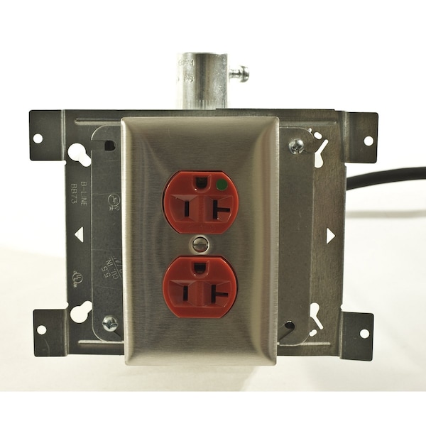 Hubbell 20A Duplex Receptacle 125VAC 5-20R RD - HBL8300ILR