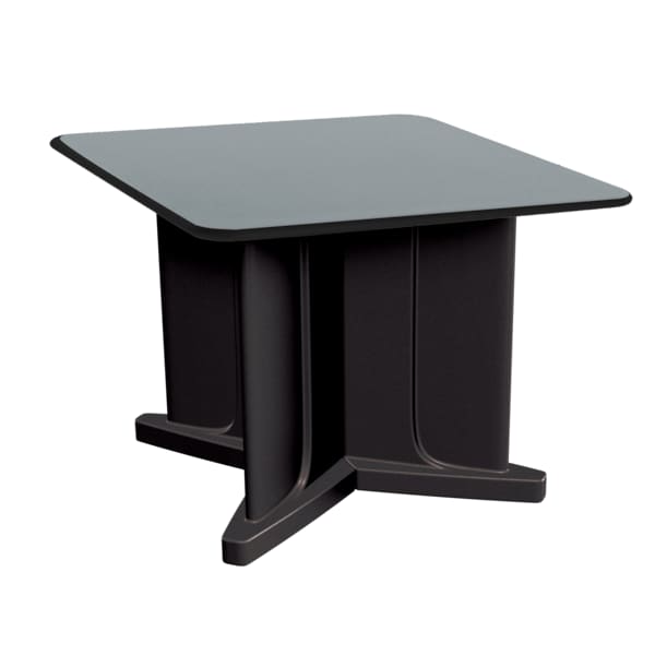 Cortech Endurance X-Series 42" Square Table X-Base, Plain Top, Vinyl-Edge - 42SVPX