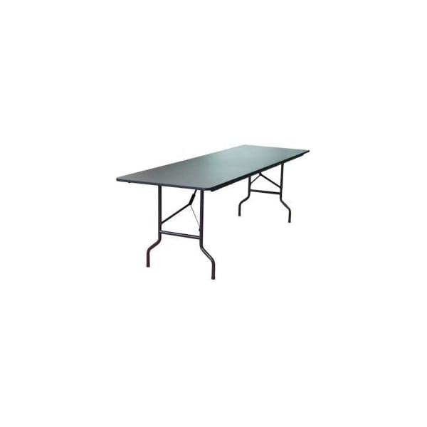 Iceberg Interion Folding Wood Table, 96W x 30D, Walnut - 67254