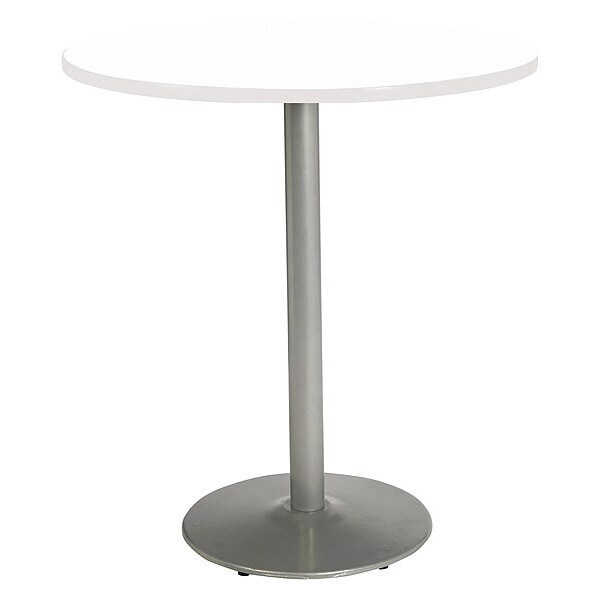 Kfi Round 42 W, 42 L, 42 H, HPL Top, Designer White - T42RD-B1922-SL-D354-38
