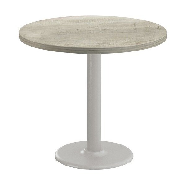 Special-T Table, Round, 36in Dia x 29in, Fog Gray Base/Aged Driftwood Top - SCTCANT236GAD