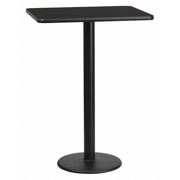 Flash Furniture Rectangle Laminate Table Top, 24" W, 30" L, 43.125" H, Laminate Top, Wood Grain - XU-BLKTB-2430-TR18B-GG