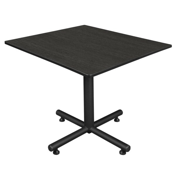 Regency Kobe Square & Round Tables, 48 W, 48 L, 29 H, Wood, Metal Top, Ash Grey - TKB4848AG