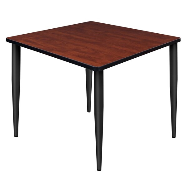 Regency Kahlo Square & Round Tables, 36 W, 36 L, 29 H, Wood, Metal Top, Cherry - TPL3636CHBK