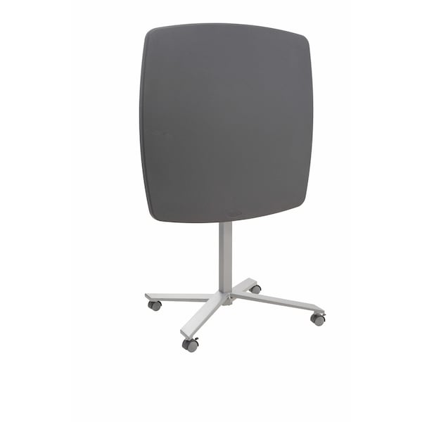 National Public Seating Square Bistro Table, 36" W, 36" L, 30 to 42" H, HDPE Blow Molded Plastic Top, Charcoal - CTT3042