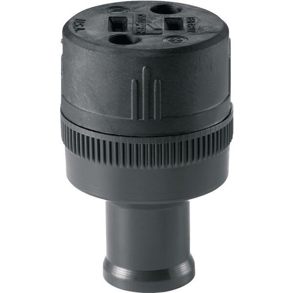 Eaton Wiring Devices Electrical Connector, 2 -Pole, 15 A, 125 V, NEMA: NEMA 1-15, Black - 224-BOX