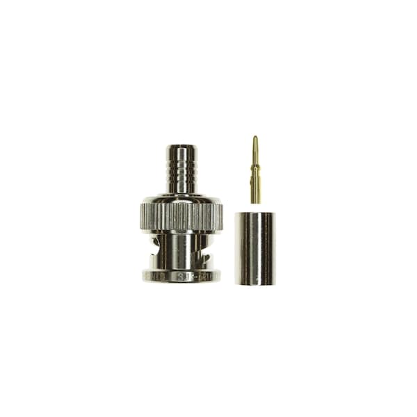 Amphenol BNC PLUG NOM 75 OHMS CRIMP, BRAID & CENTER COND FOR RG59 - 194128