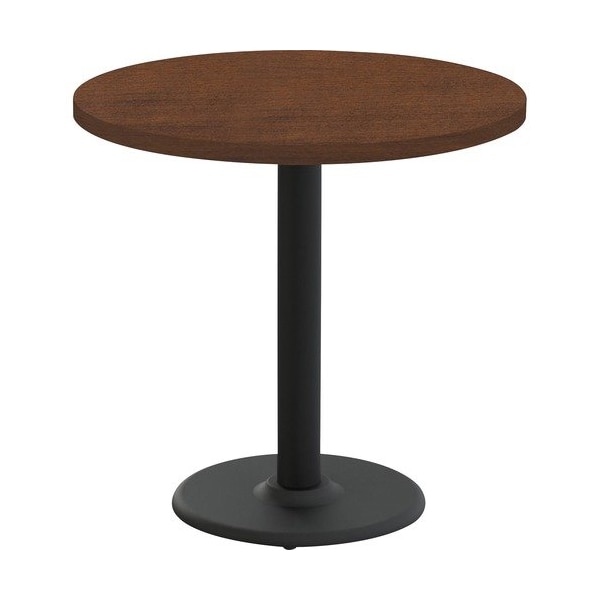 Special-T Table, Round, 36in Dia x 29in, Black Base/Mahogany Top - SCTCANT236BMG