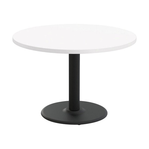 Special-T Table, Round, 42in Dia x 29in, Black Base/White Top - SCTCANT242BWH