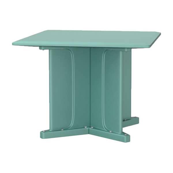 Cortech Square Table, 42 in W, 42 in L, 29 in H, Polyethylene Top, Aqua - 66750AQ