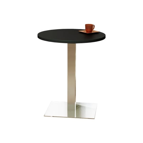Safco SafcoBistro Series 30 Round Bar Height Restaurant Table, Anthracite Table/Stainless Steel Base - CA30RHSTANT