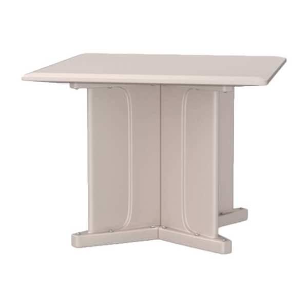 Cortech Square Table, 42 in W, 42 in L, 29 in H, Polyethylene Top, Stone Gray - 66750SG