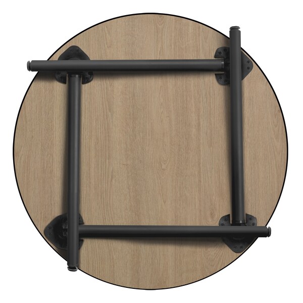 Regency Round Kee Medium Breakroom Table, 36 in W, 36 in L, Neo Walnut - TBF36RNDNWBK