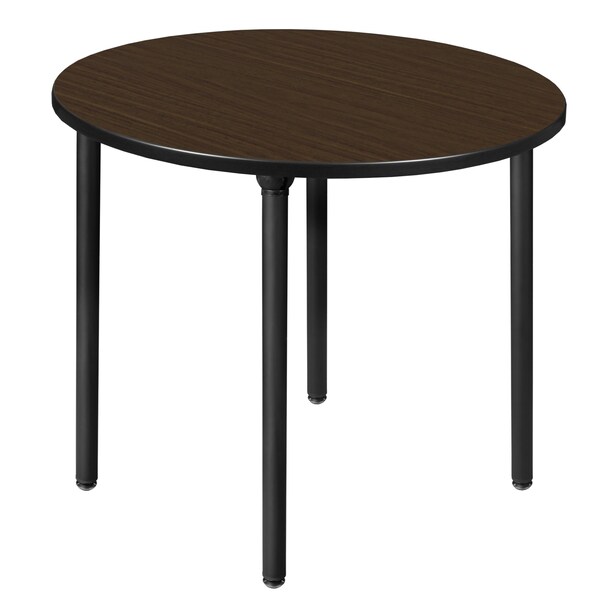 Regency Round Kee Medium Breakroom Table, 36 in W, 36 in L, Neo Walnut - TBF36RNDNWBK