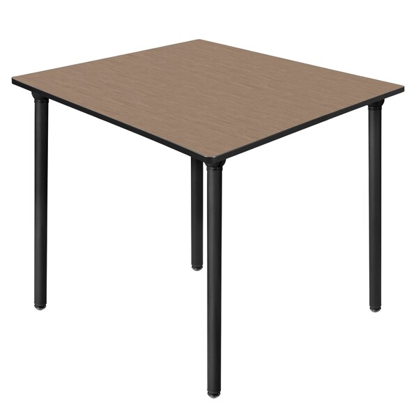 Regency Square Kee Medium Breakroom Table, 42 in W, 42 in L, Noble Oak - TBF4242NOBK