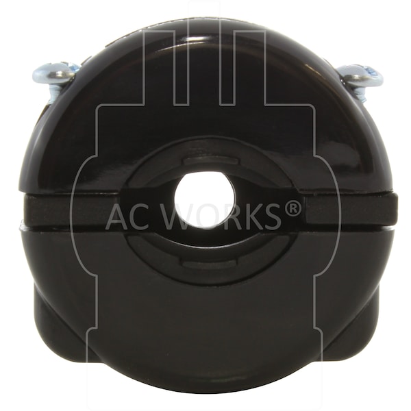 Ac Works NEMA L6-30P 30A 250V 3-Prong Locking Male Plug with UL, C-UL Approval in Black - ASL630P-BK
