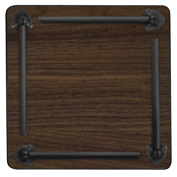 Regency Square Kee Large Breakroom Table, 48 in W, 48 in L, Noble Oak - TBF4848NOBK