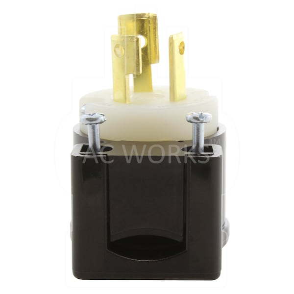 Ac Works NEMA L5-15P 15A 125V 3-Prong All Angles Locking Plug with UL, C-UL Approval - ASEL515P