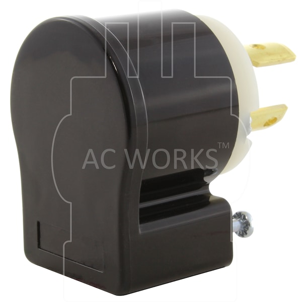 Ac Works NEMA L5-15P 15A 125V 3-Prong All Angles Locking Plug with UL, C-UL Approval - ASEL515P