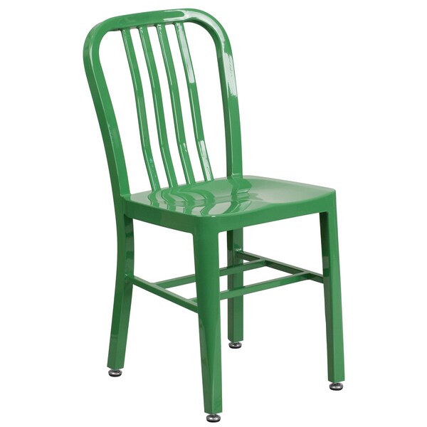 Flash Furniture Green Metal Set, 30RD - CH-51090TH-2-18VRT-GN-GG
