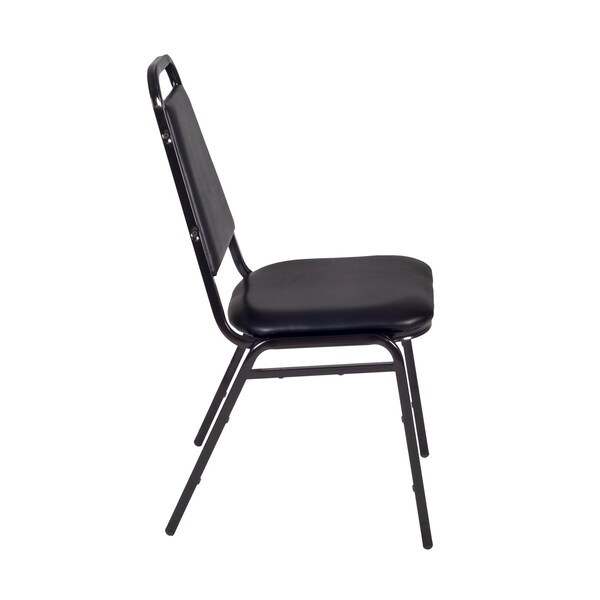 Cain Square Tables > Breakroom Tables > Cain Square Table & Chair Sets, Wood|Metal|Vinyl Top, Cherry - TB3636CH29BK