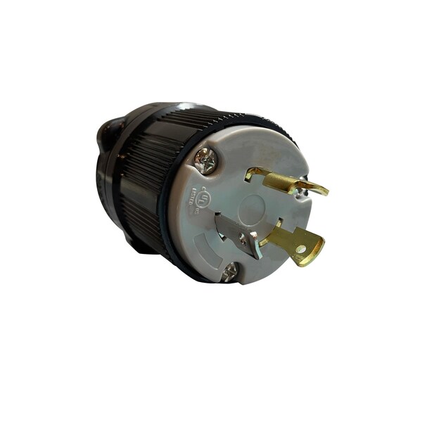 Starke Locking Connector, 20A 125VAC, 2 Pole, 3 Wire, NEMA L5-20P - STL520M