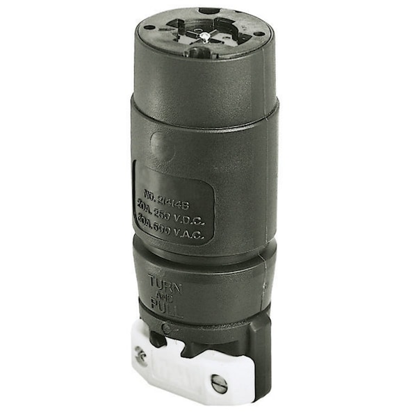 Bryant Locking Devices, Bryant Power Interruptingl, Female Connector Body, 30A 250V DC/600V AC, Non-NEMA - 21414