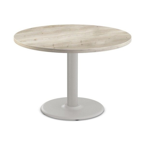Special-T Table, Round, 42in Dia x 42in, Fog Gray Base/ Aged Driftwood Top - SCTCANT242BHGAD