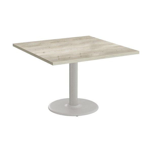 Special-T Table, Square, 42inx42inx29in, Fog Gray Base/Aged Driftwood Top - SCTCANT24242GAD