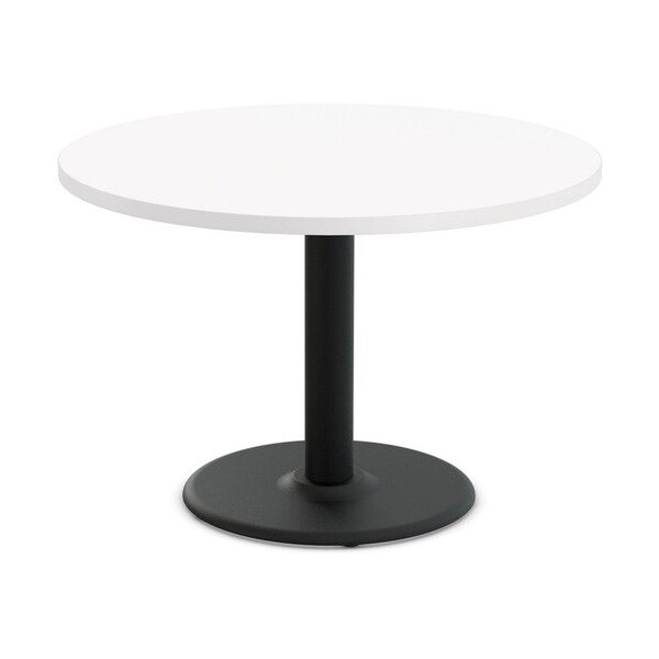 Special-T Table, Round, 42in Dia x 42in, Black Base/White Top - SCTCANT242BHBWH