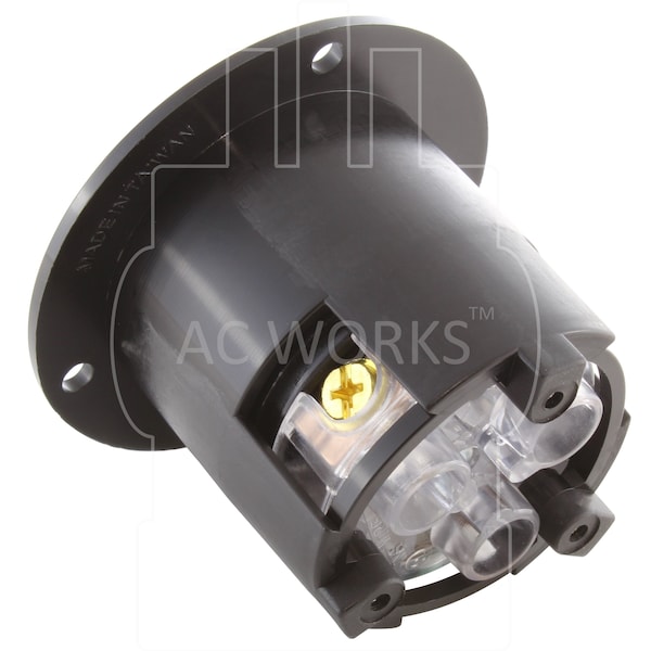 Ac Works 30A 250V L6-30R Flanged Outlet UL and C-UL Listed - ASOUL630R