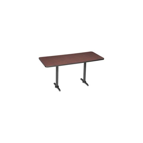 National Public Seating Interion Bar Height Breakroom Table, 72Lx30W, Mahogany - 695802MH