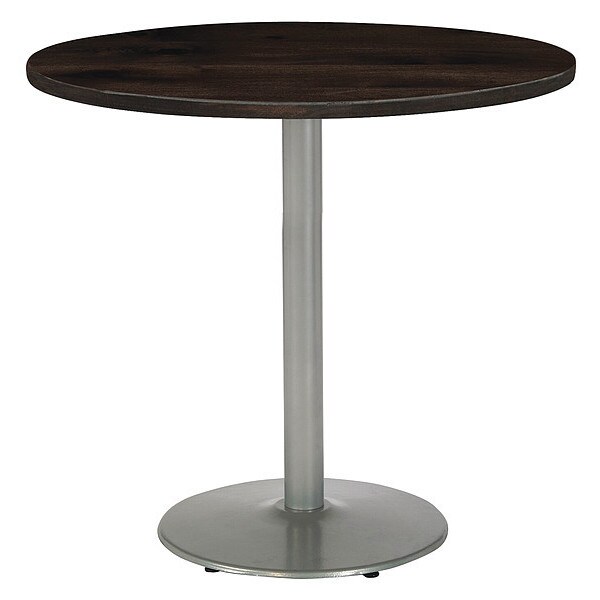 Kfi Round 42 W, 42 L, 41 H, Wood Top, Espresso - T42RD-B1922SL-38-LFT-ES