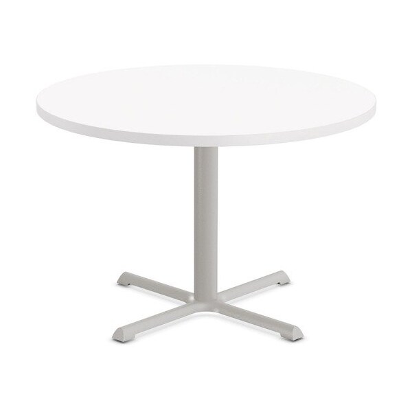 Special-T Table, Round, 42in Dia x 29in, Gray Base/White Top - SCTSTAR242GWH
